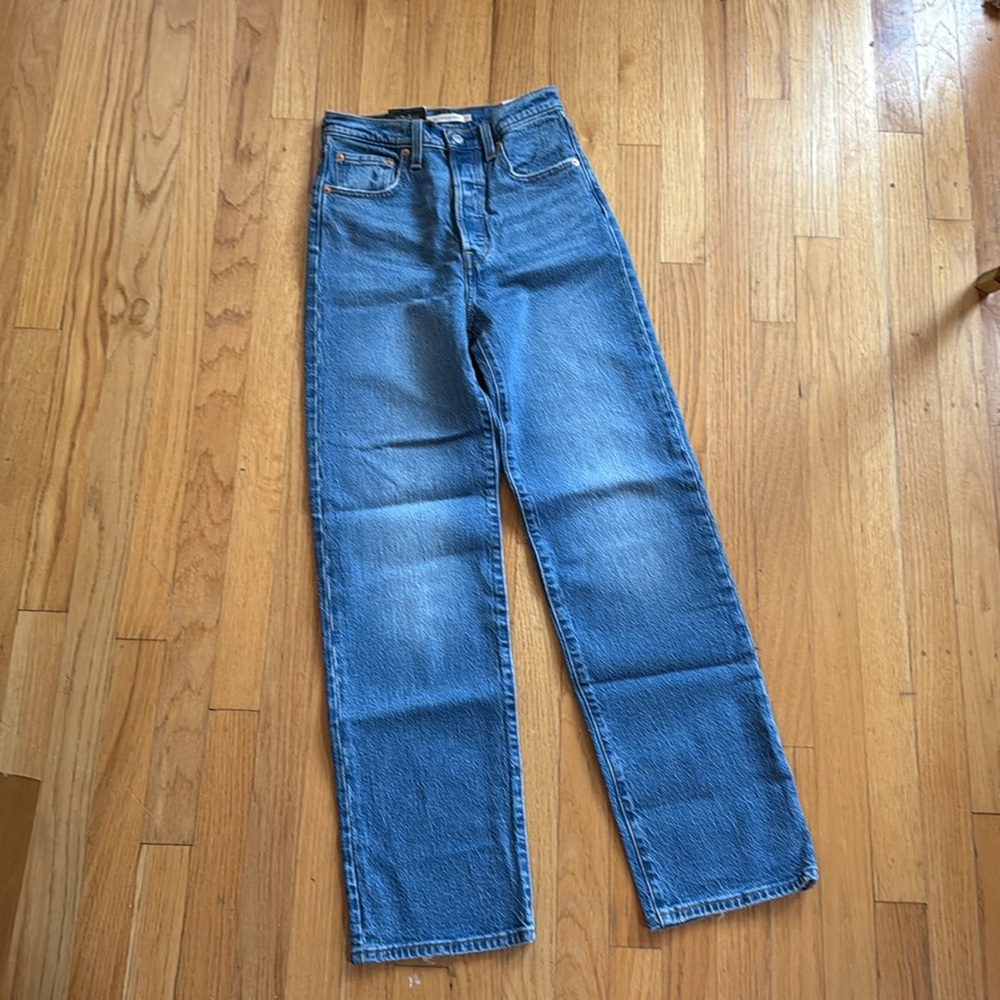 Levi's Ribcage Straight Ankle Jeans 25 x 31 - Picture 12 of 15